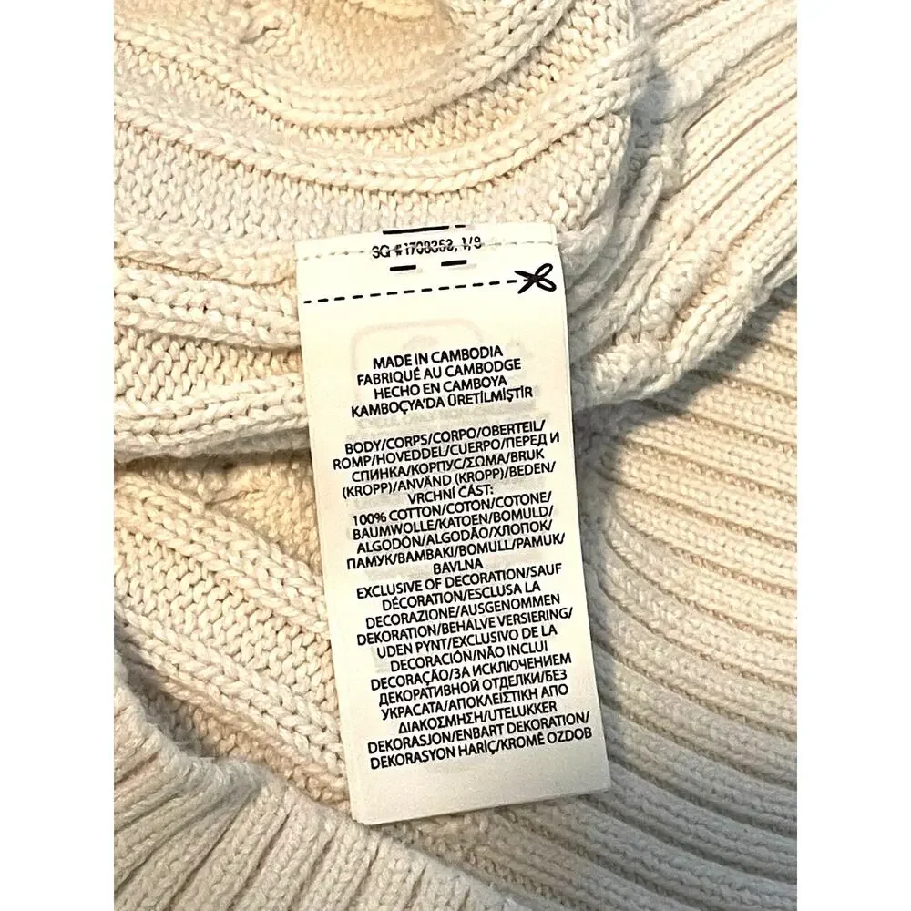 Polo Ralph Lauren Kids Cable-Knit Button-Up Vest – Cream / Ivory, Size S (7)